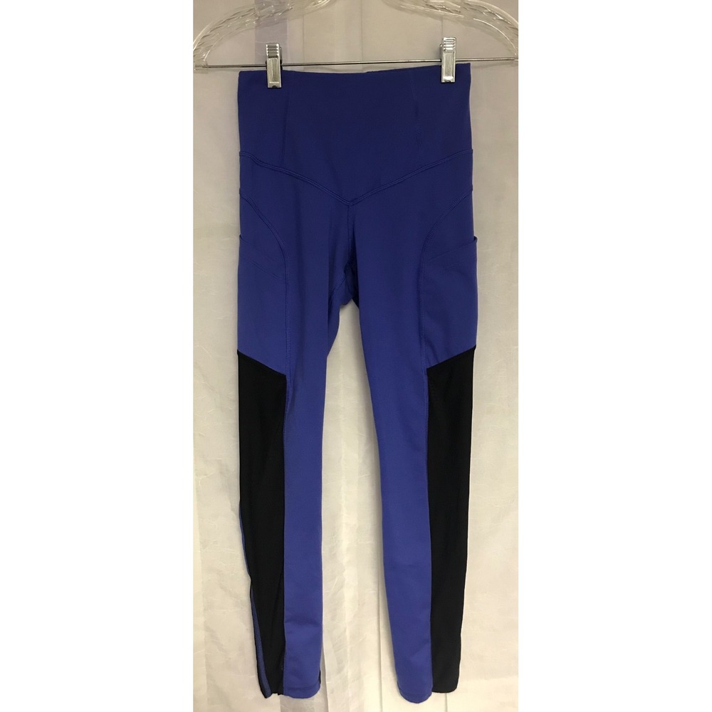 The North‎ Face FlashDry High Rise Colorblock Leggings Blue Black Womens XS